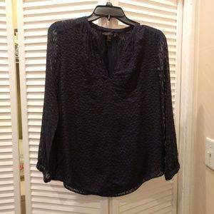 J. Crew Navy Work Blouse
